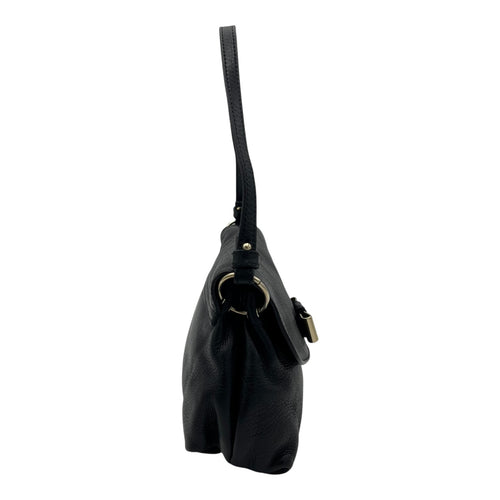 Chloé Lily Shoulder Bag Black in Calfskin, Gold hardware_3