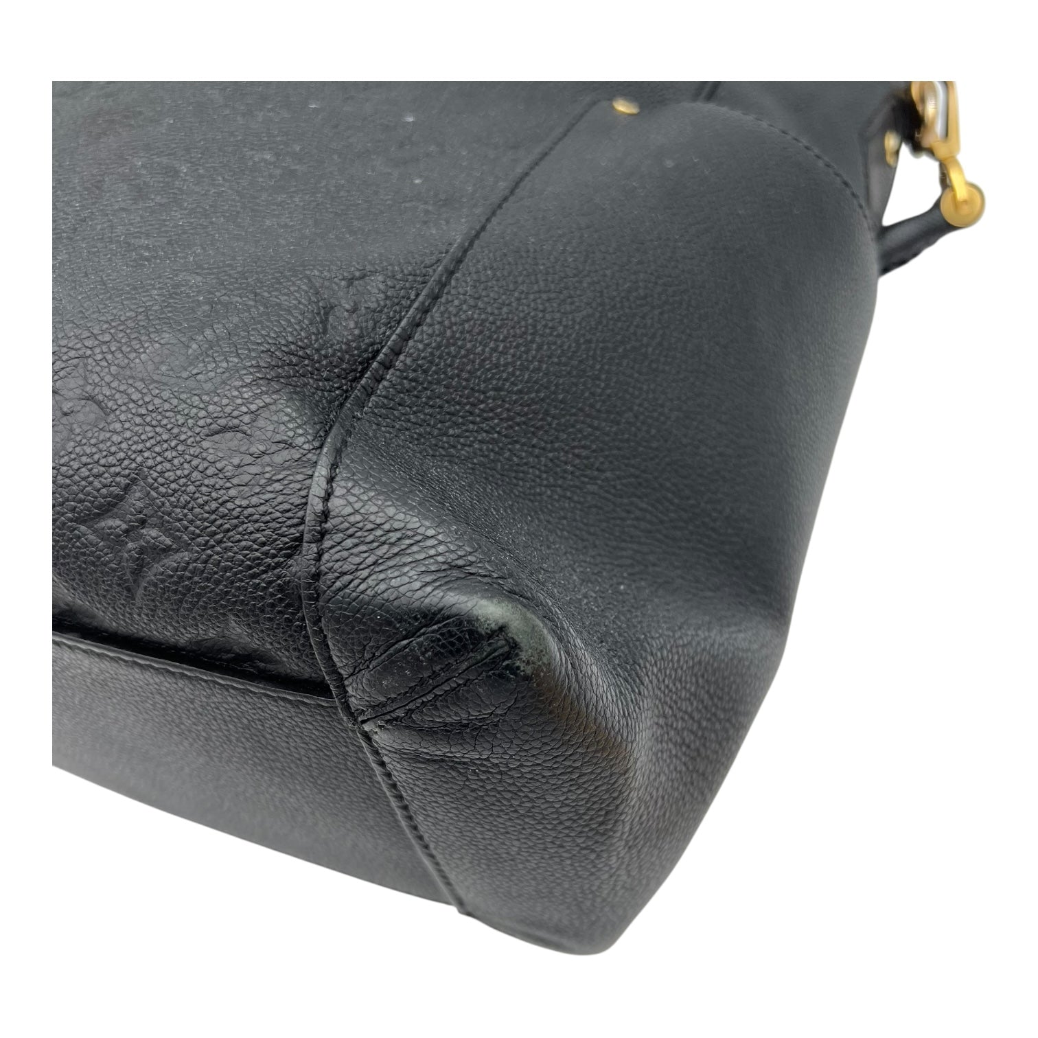 Louis Vuitton Bagatelle Shoulder Bag Black in Empreinte Leather, Gold hardware_9