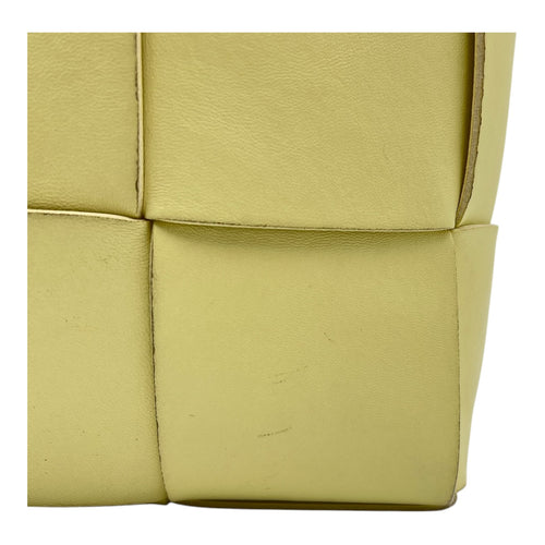 Bottega Veneta Arco Yellow Tote Bag in Lambskin_10