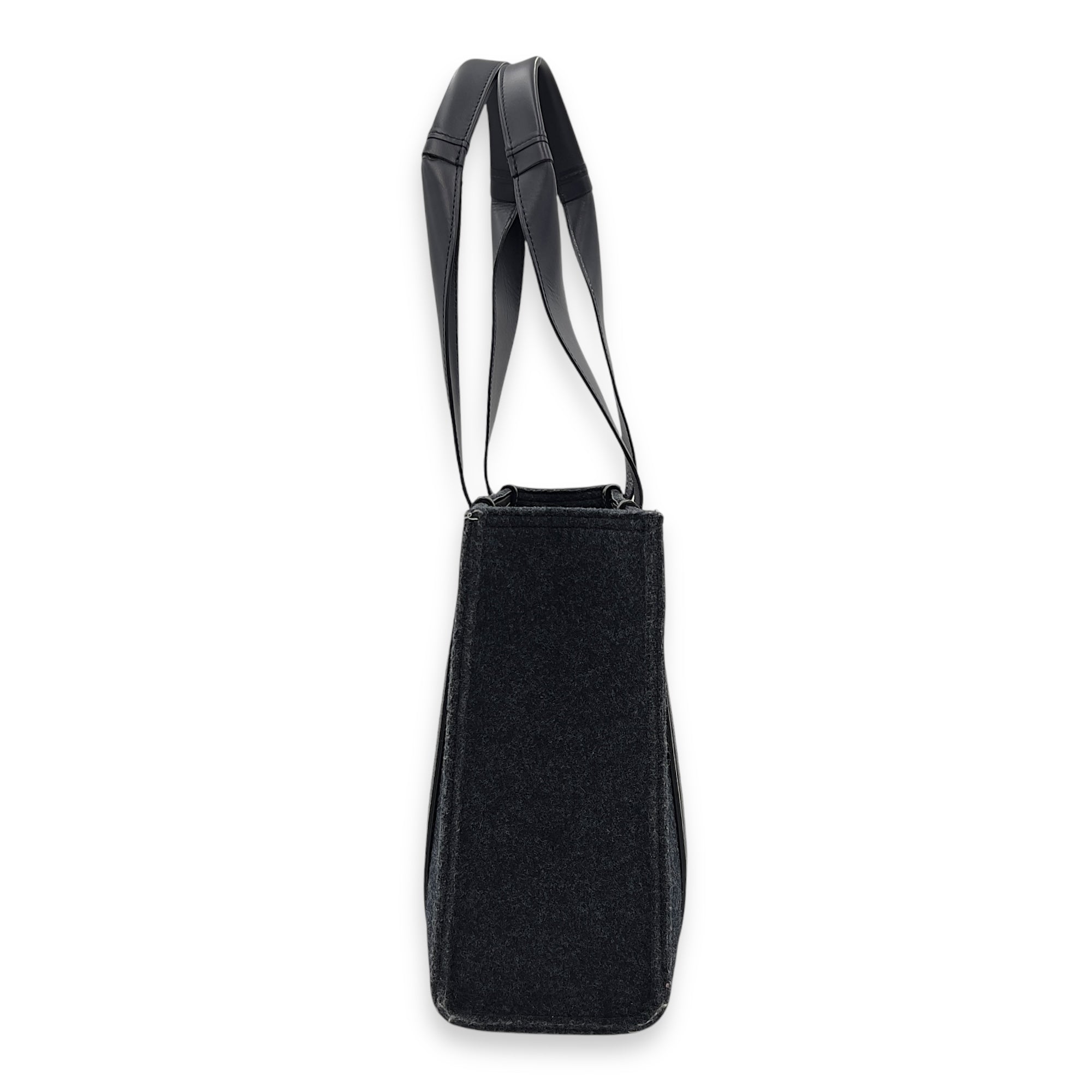 Chloé Woody Tote Bag Grey in Wool_3