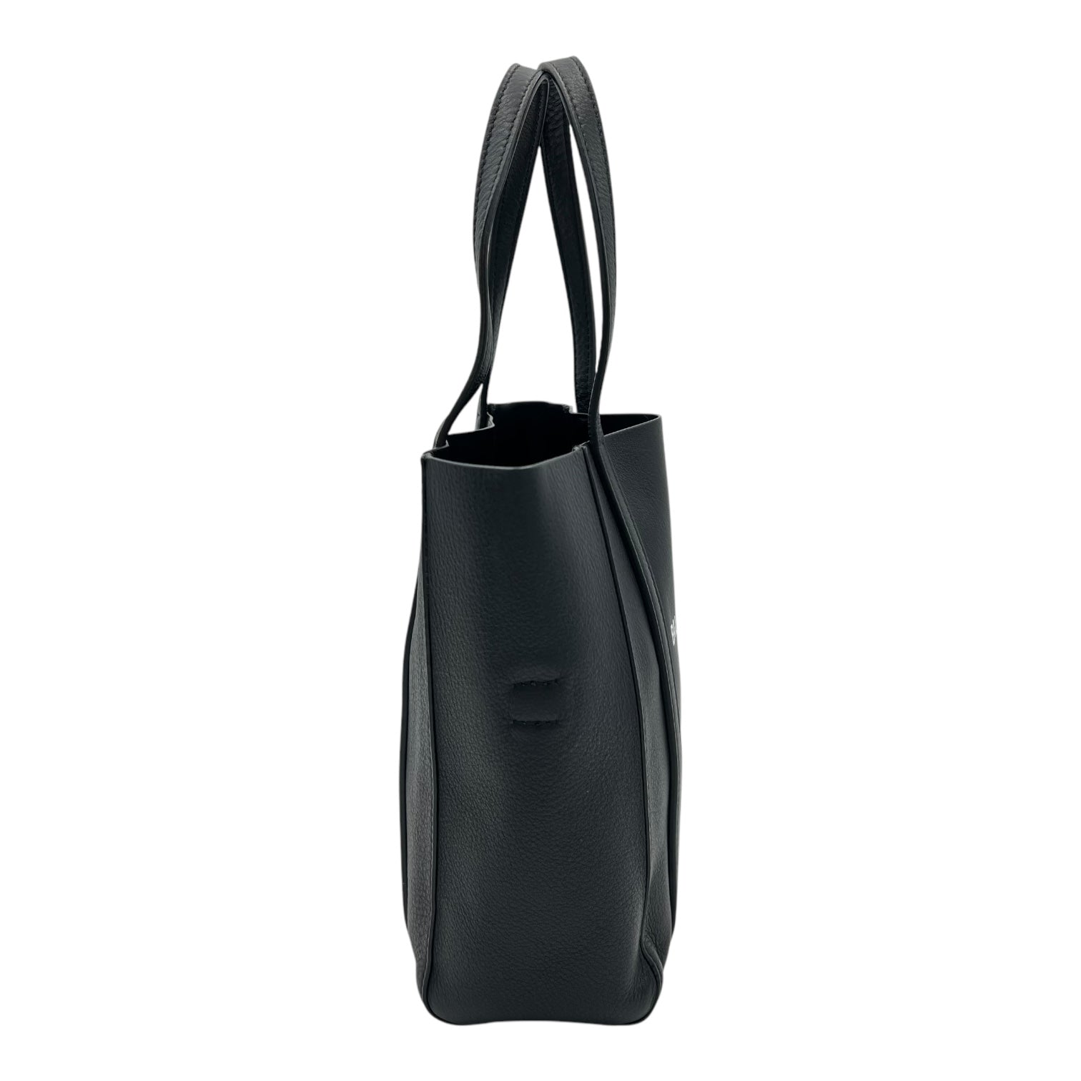Balenciaga Everyday Tote Bag Black in Calfskin, Silver hardware_3