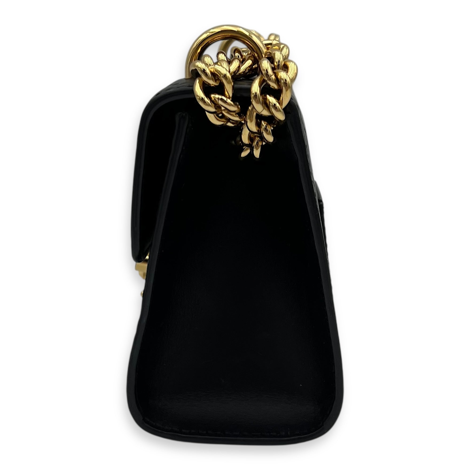 Gucci Padlock Shoulder Bag Black in Calfskin, Gold hardware_3