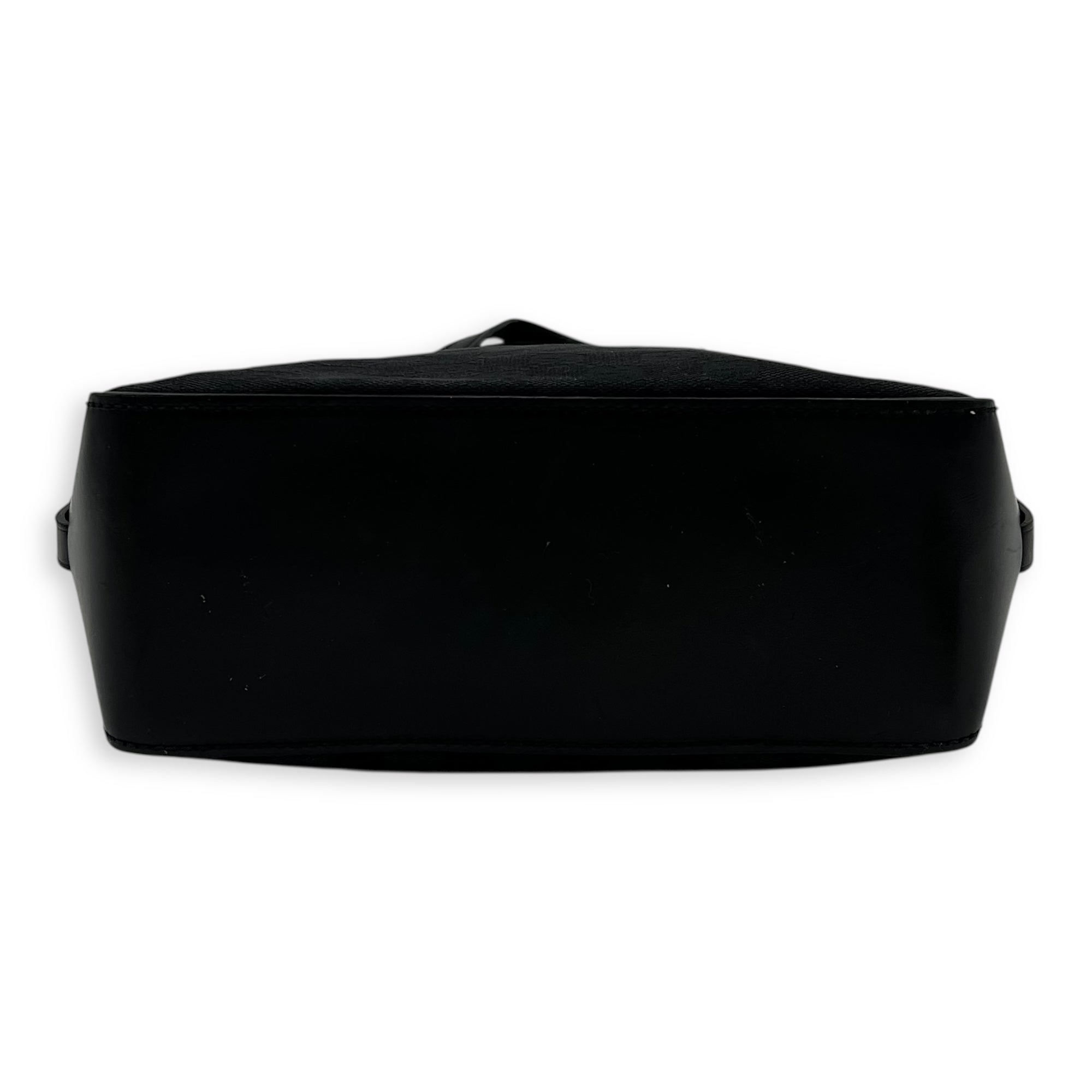 Gucci GG Top Handle Bag Black in Canvas, Silver hardware_5