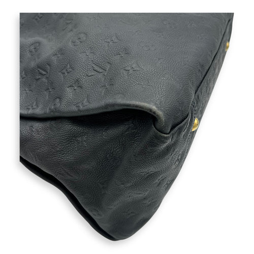 Louis Vuitton Artsy Top Handle Bag Blue in Monogram Empreinte Leather, Gold hardware_9