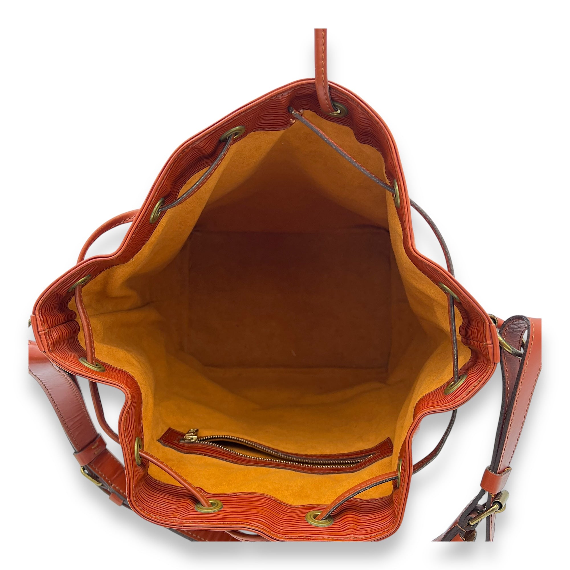 Louis Vuitton Noe GM Brown Bucket Bag in Epi Leather, Gold hardware_6