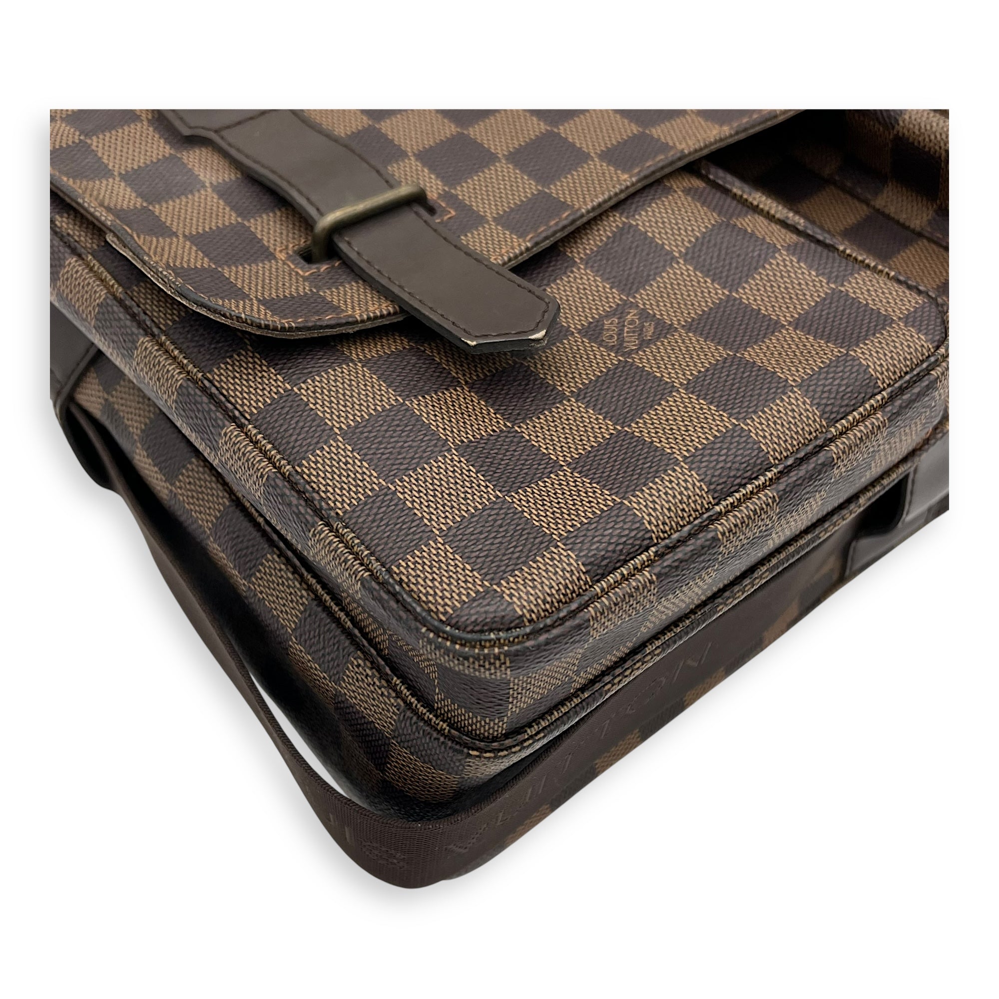 Louis Vuitton broadway Messenger Brown in Coated Canvas, Silver hardware_9