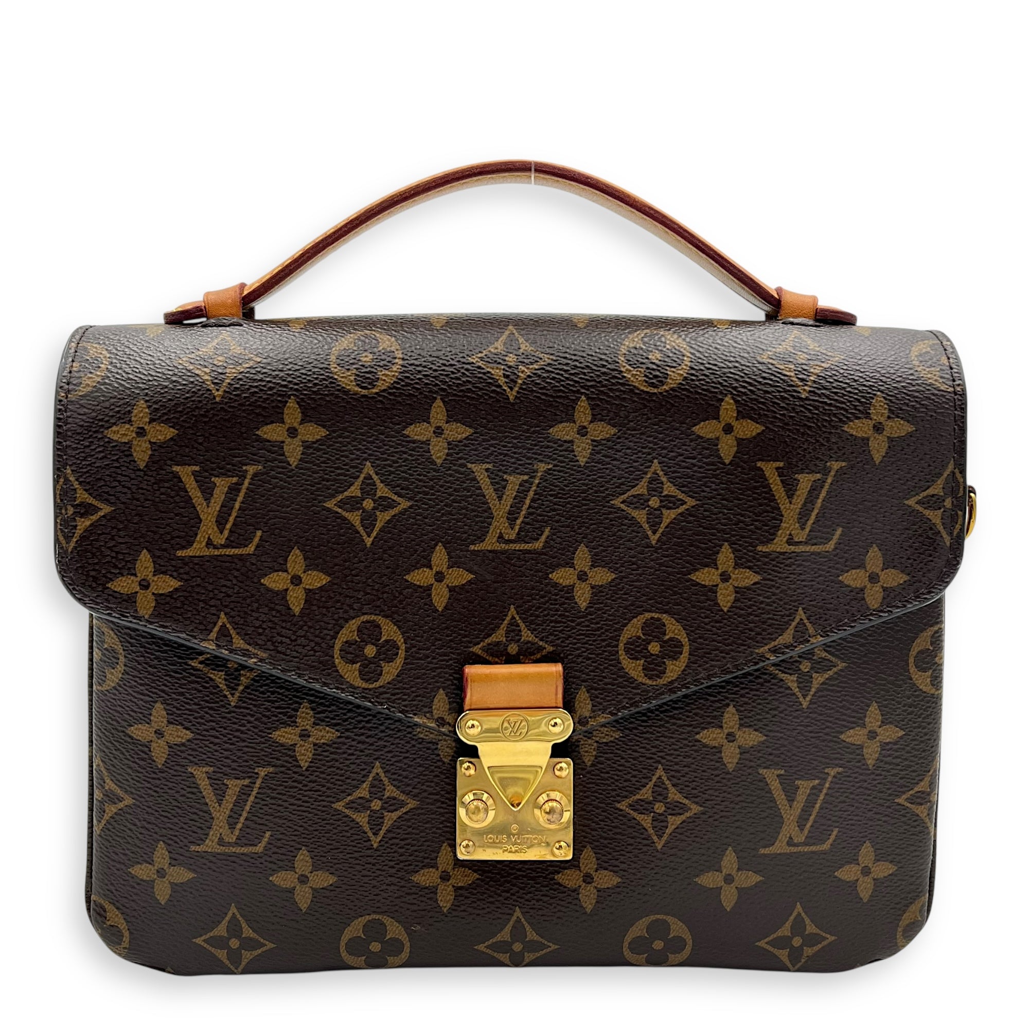 Louis Vuitton Metis Crossbody Bag Brown in Monogram Coated Canvas, Gold hardware_1