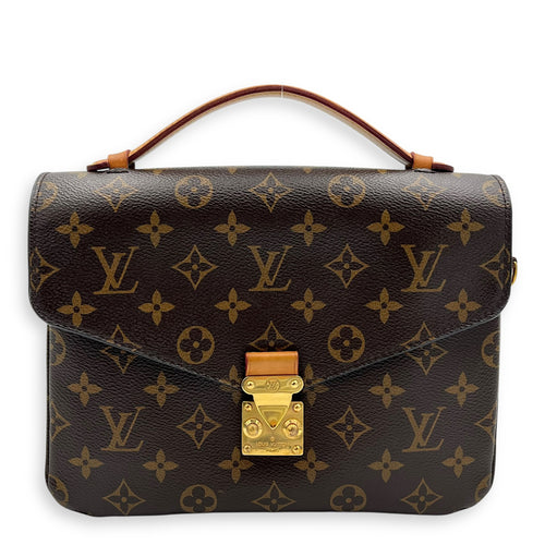 Louis Vuitton Metis Crossbody Bag Brown in Monogram Coated Canvas, Gold hardware_1
