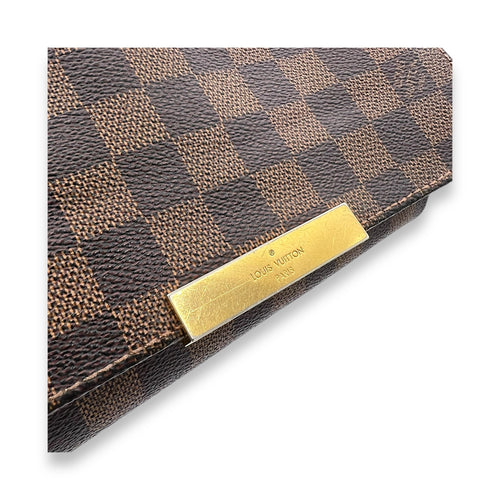 Favourite Damier Ebene Crossbody Bag in Coated Canvas, Gold hardware