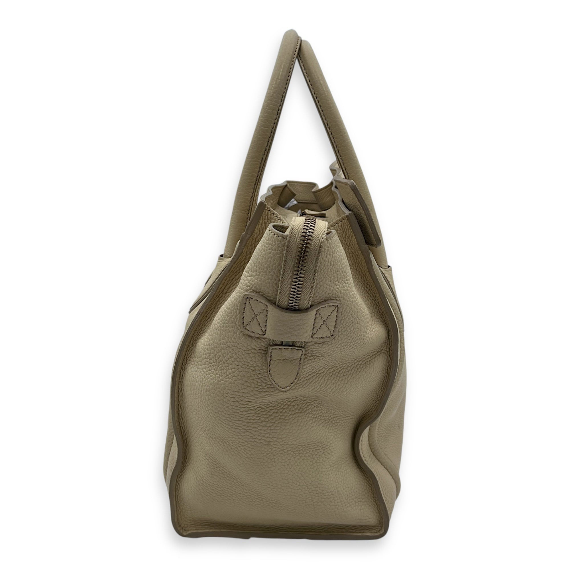 Luggage Mini Top handle bag in Calfskin, Gold Hardware