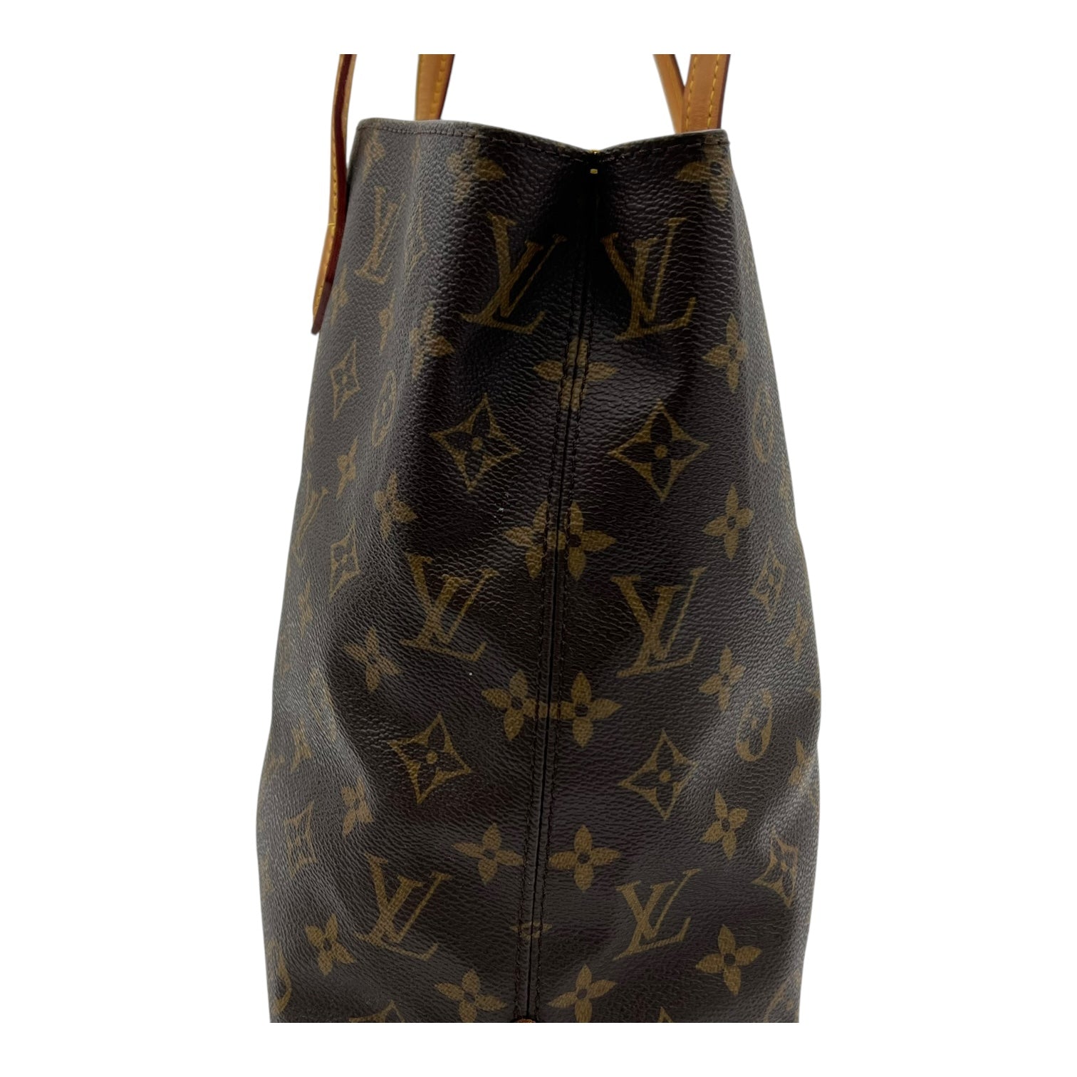 Wilshire Tote Bag MM Brown in Monogram Coated Canvas, Gold hardware