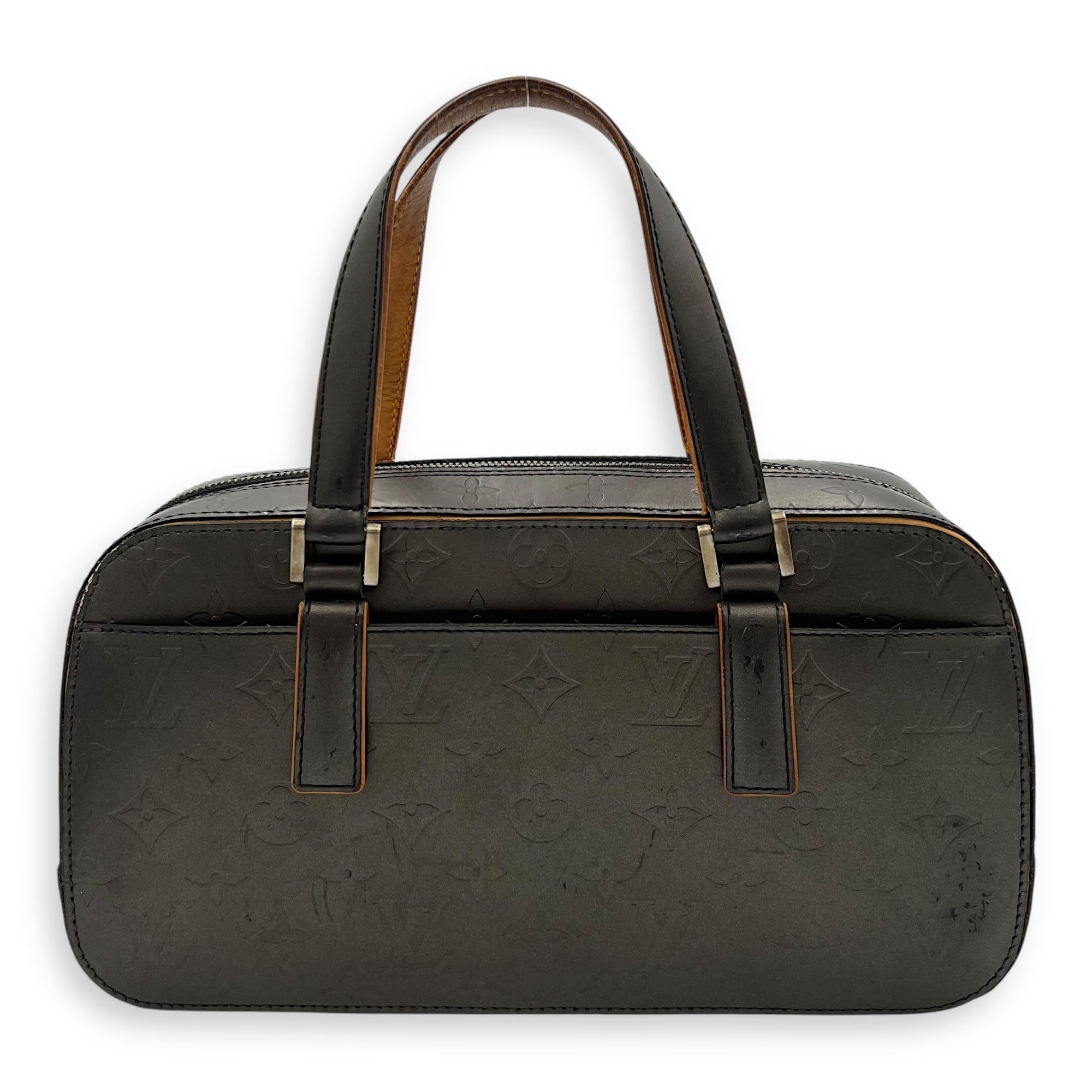 Louis Vuitton Shelton Top Handle Bag Grey in Others, Silver hardware_1