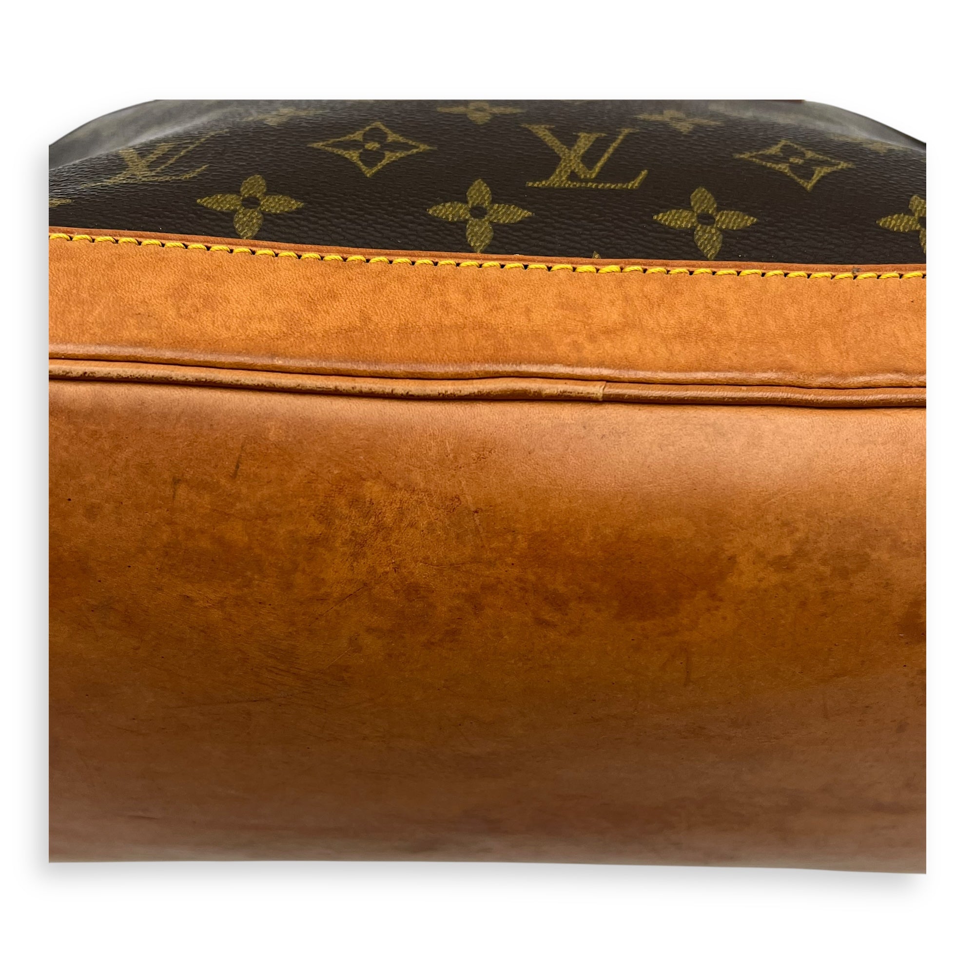 Louis Vuitton Alma Top Handle Bag PM Brown in Monogram Coated Canvas, Gold hardware_14