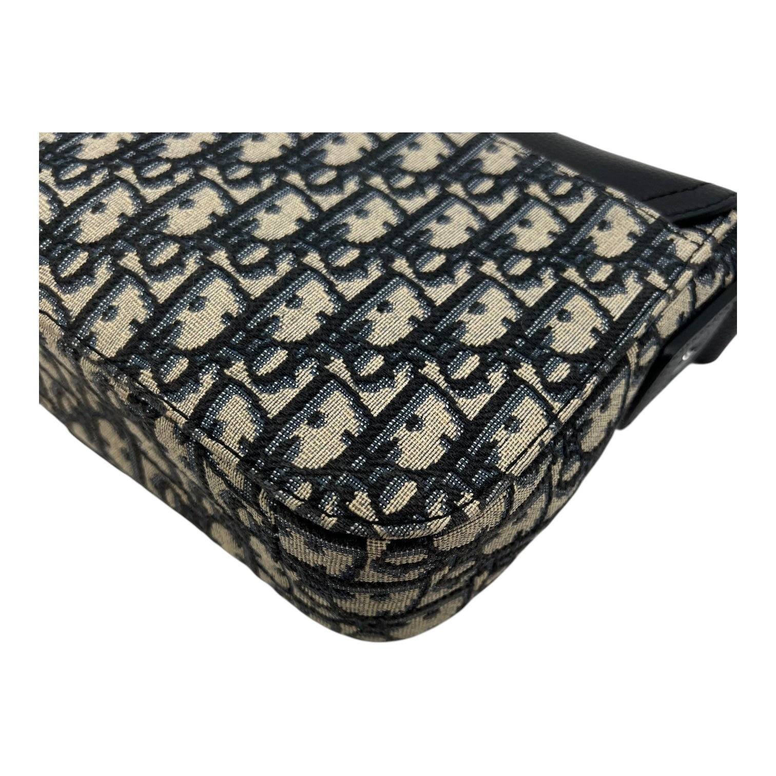 Christian Dior Saddle Brown Messenger in Jacquard, Silver hardware_11