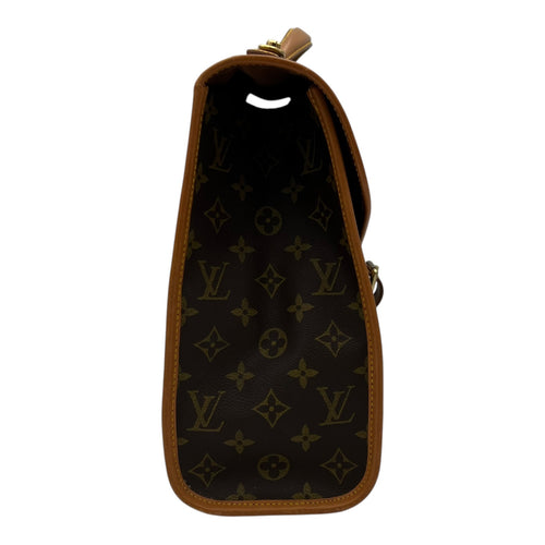 Louis Vuitton Beverly Top Handle Bag Brown in Monogram Coated Canvas, Gold hardware_3