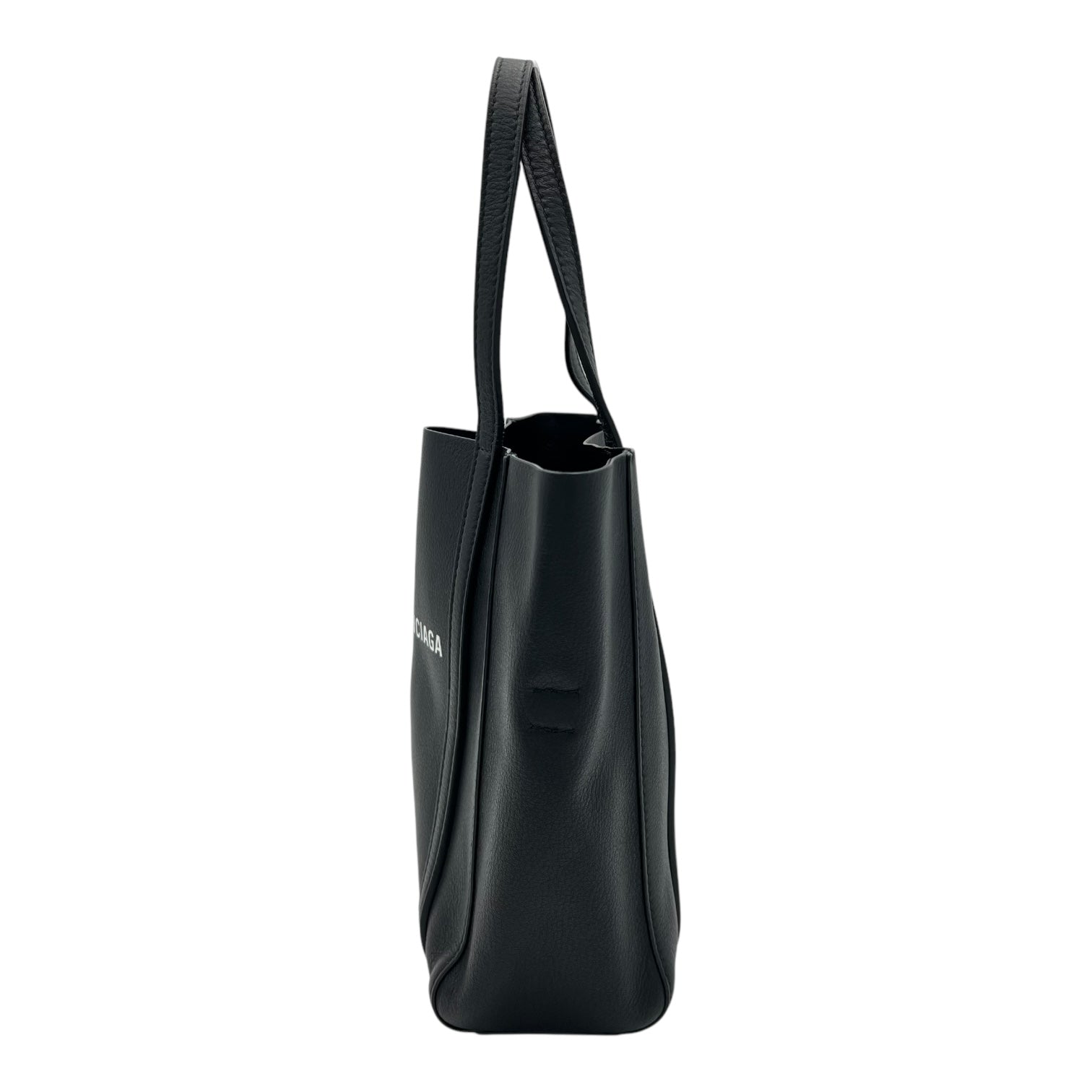 Balenciaga Everyday Tote Bag Black in Calfskin, Silver hardware_4