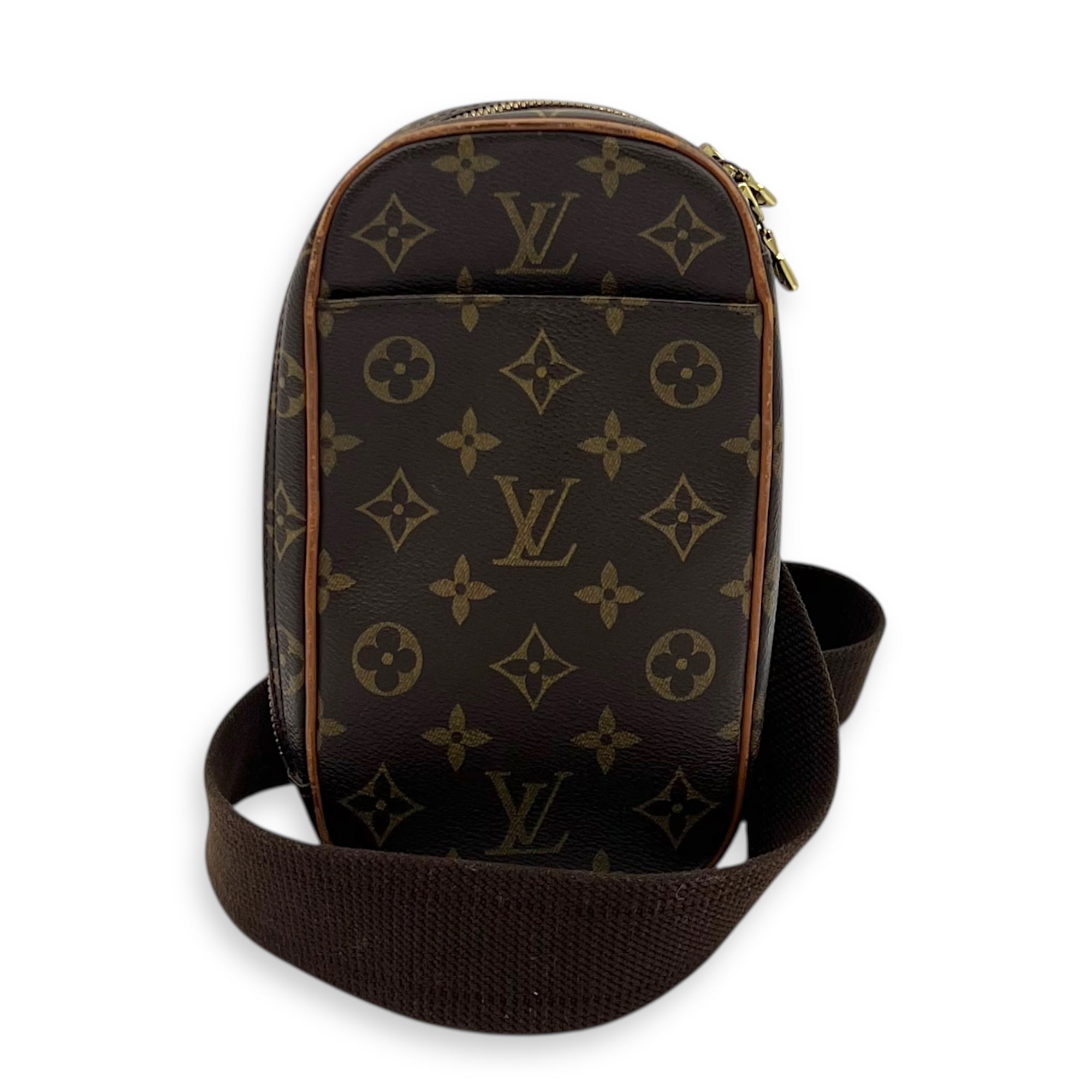 Louis Vuitton Others Shoulder Bag Brown in Monogram Coated Canvas, Gold hardware_12
