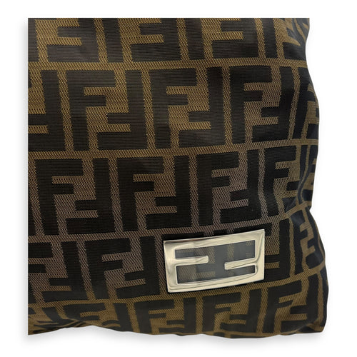 Fendi Zucca Tote Bag Brown in Canvas, Silver hardware_8