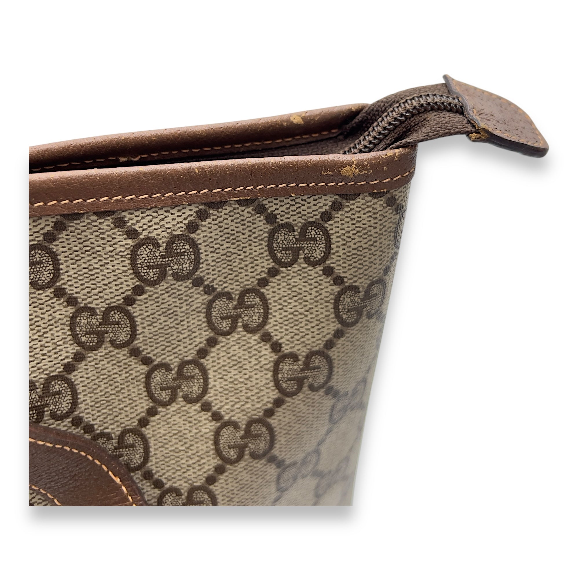 Gucci GG Tote Bag Grey in Coated Canvas, Silver hardware_11