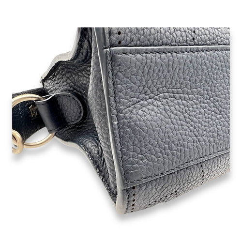 Balenciaga City Blackout Mini Blue Top Handle Bag in Calfskin, Silver hardware_7