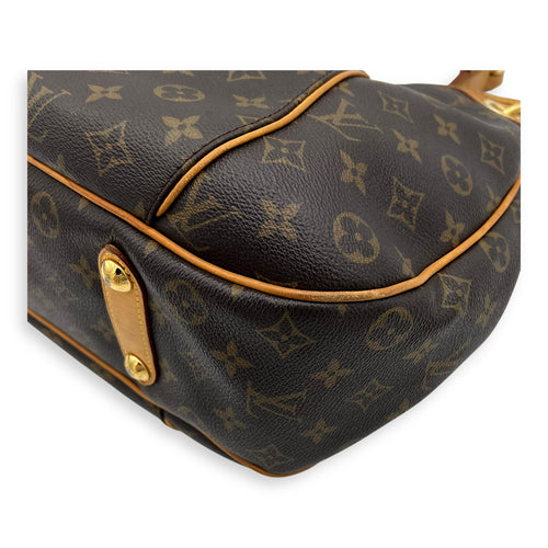 Louis Vuitton Galleria Top Handle Bag MM Brown in Monogram Coated Canvas, Gold hardware_15