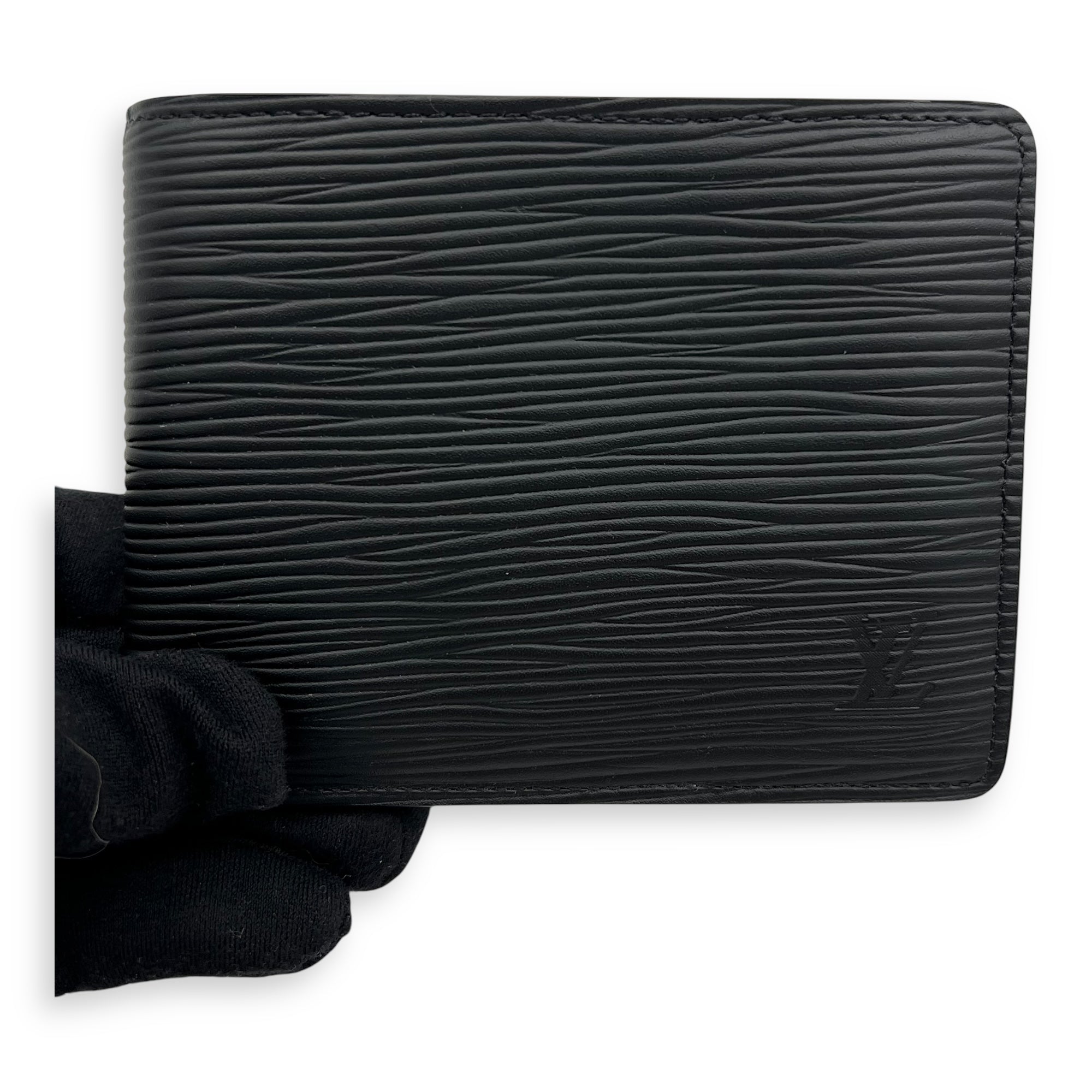 Louis Vuitton Slender Wallet Black in Epi Leather_9