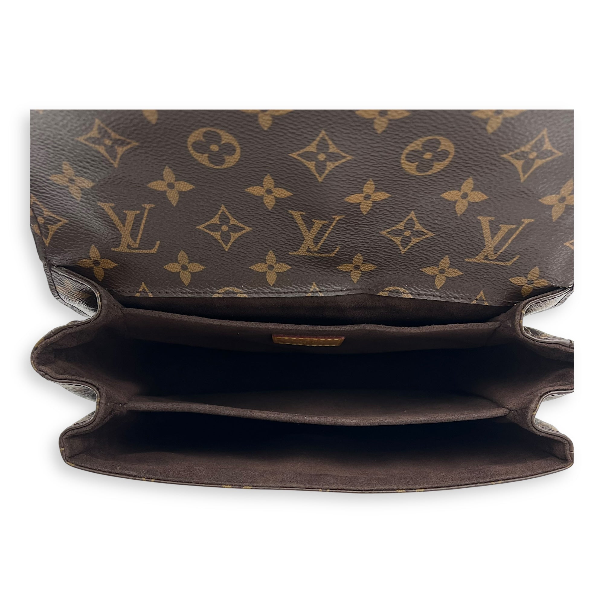 Louis Vuitton Metis Crossbody Bag Brown in Monogram Coated Canvas, Gold hardware_6