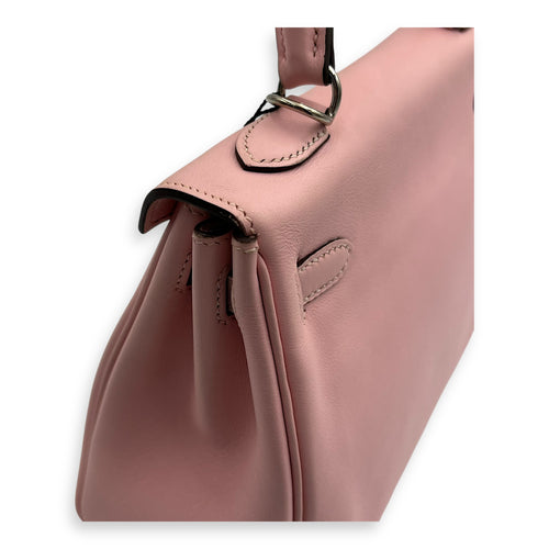 Hermès Kelly 25 Sakura Pink Top Handle Bag in Swift, Palladium hardware_13