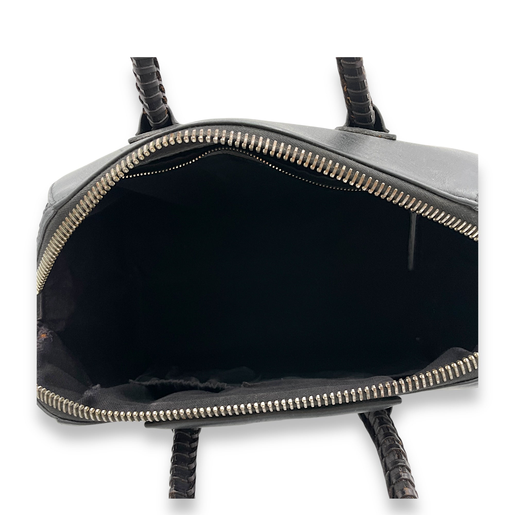 Antigona Large Black Top Handle Bag in Calfskin, Gold hardware