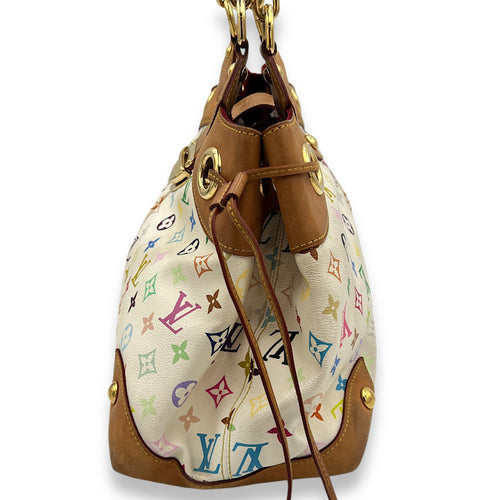 Ursula Top Handle Bag Large Multicolor in Monogram Coated Canvas, Gold hardware