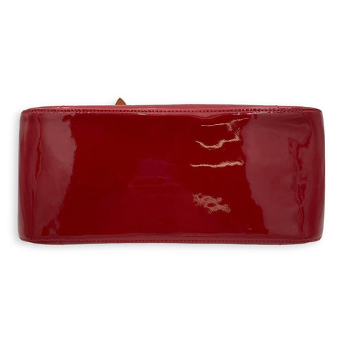 Rosewood Avenue Pomme D'Amour Top Handle Bag in Monogram Vernis Leather, Gold hardware