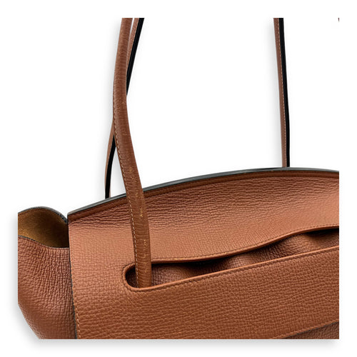 Bottega Veneta Arco Shoulder Bag Brown in Calfskin_9