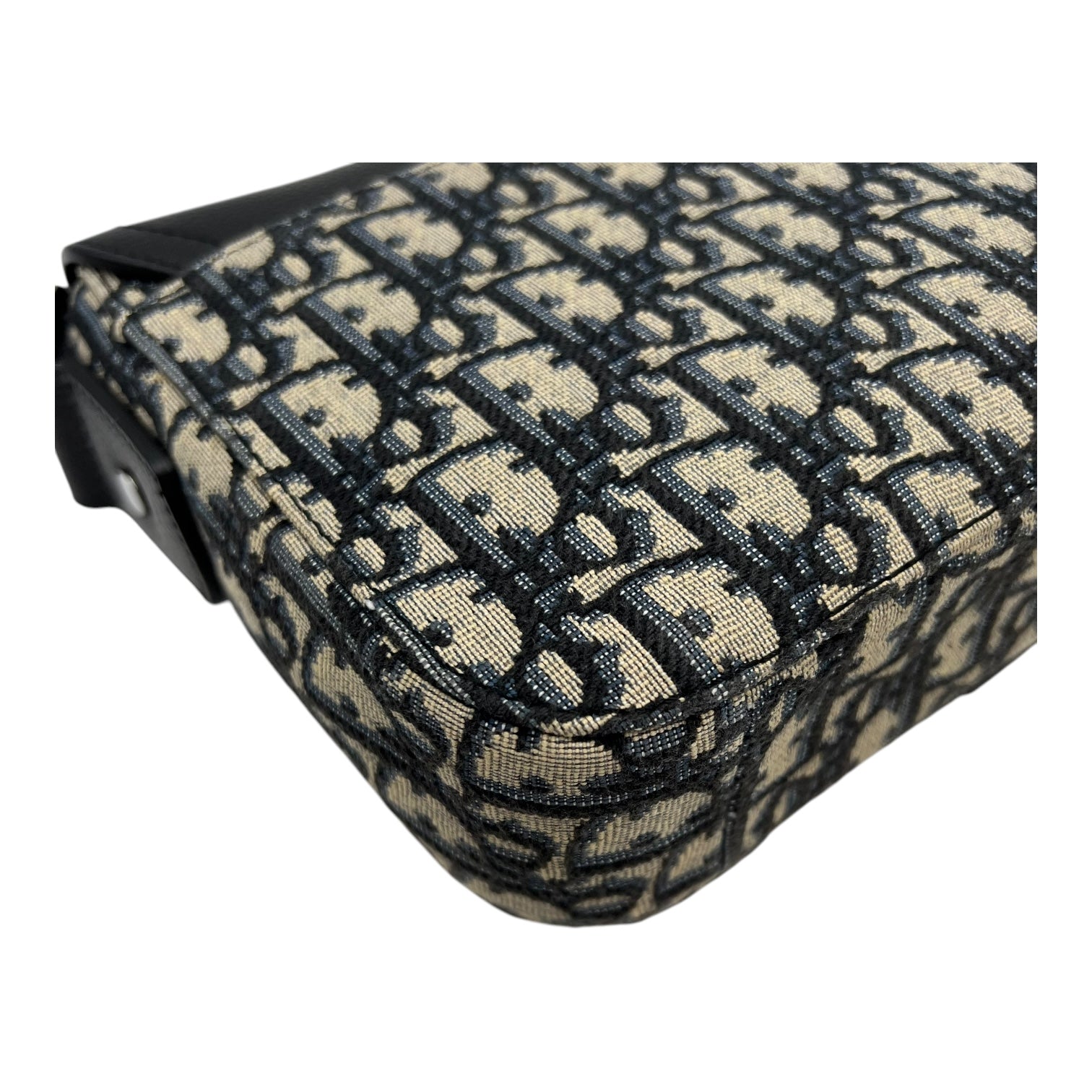 Christian Dior Saddle Brown Messenger in Jacquard, Silver hardware_10