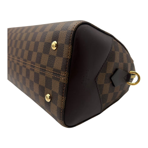 Louis Vuitton Kensington Top Handle Bag Damier Ebene in Coated Canvas, Gold hardware_9