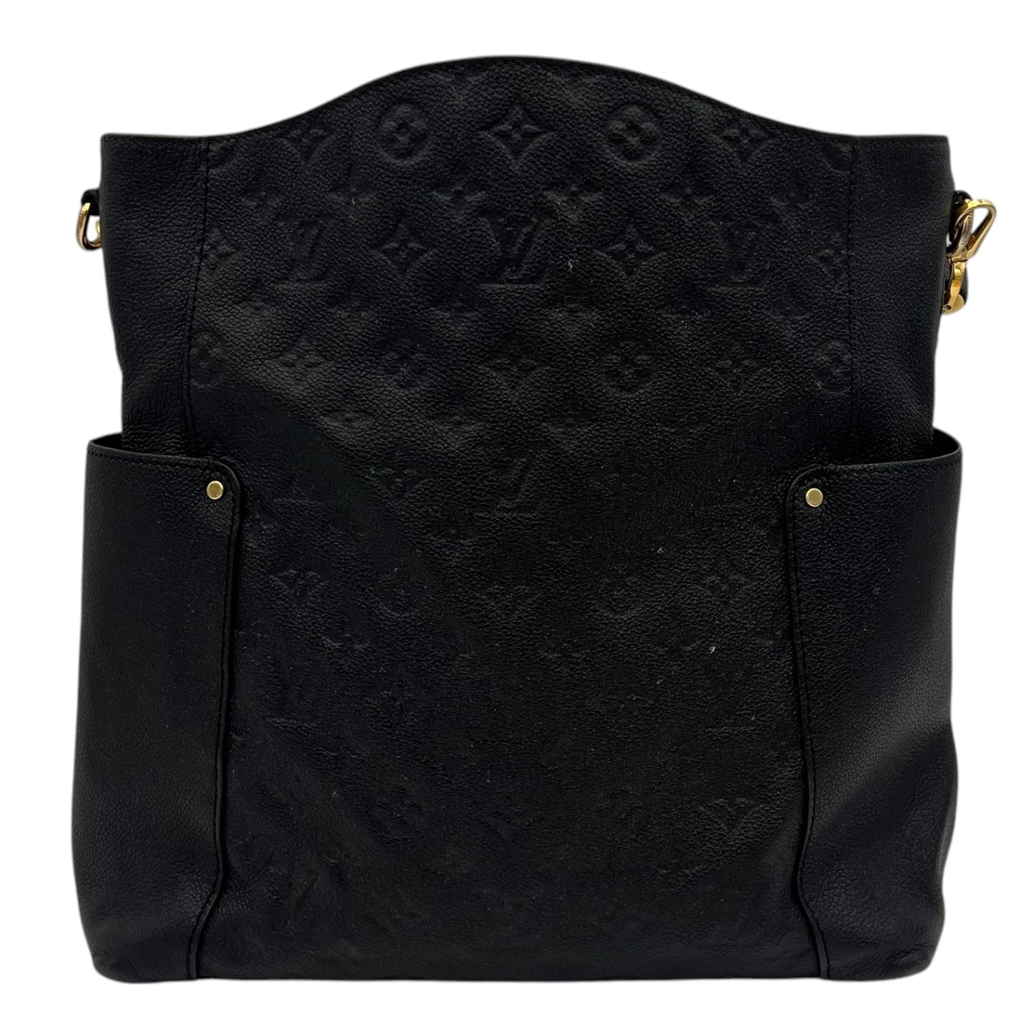 Louis Vuitton Bagatelle Shoulder Bag Black in Empreinte Leather, Gold hardware_2