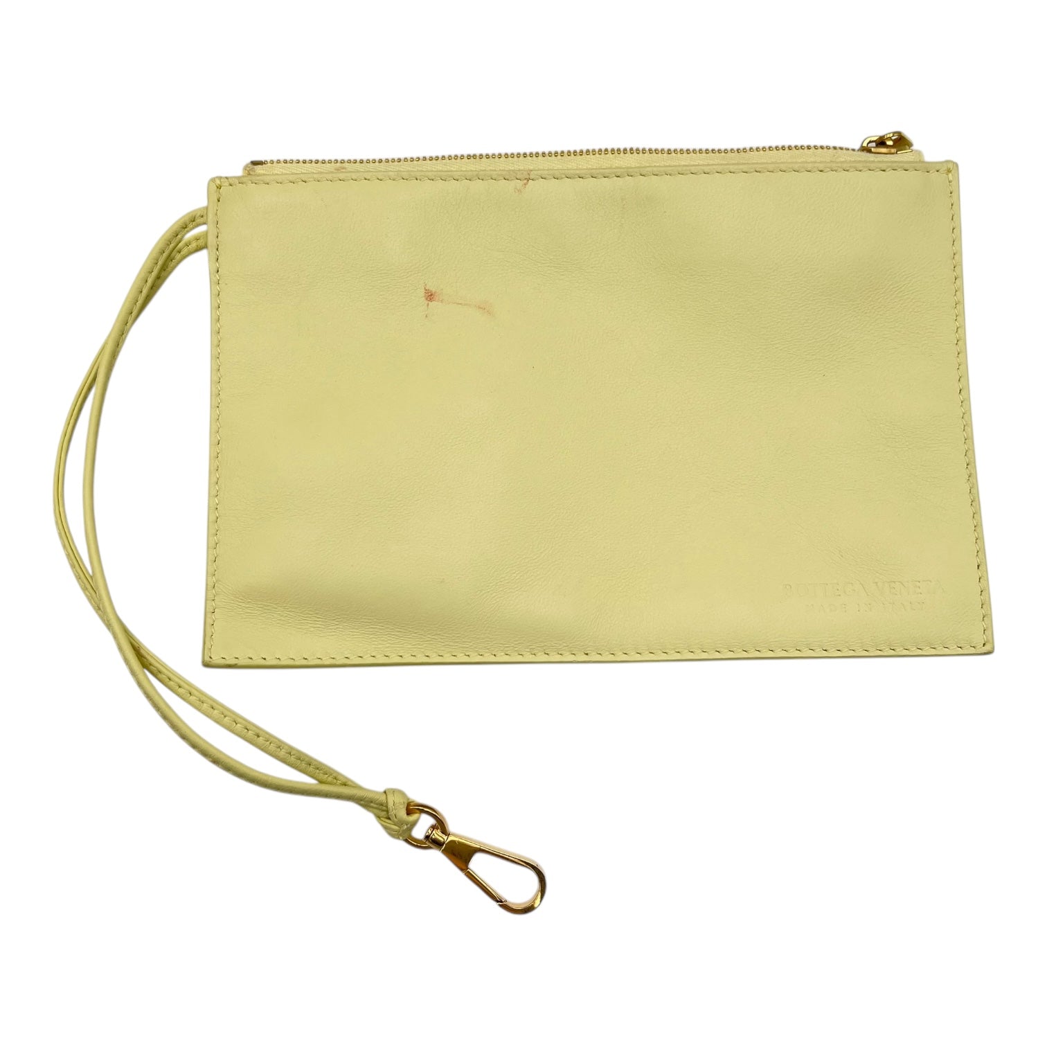 Bottega Veneta Arco Yellow Tote Bag in Lambskin_12