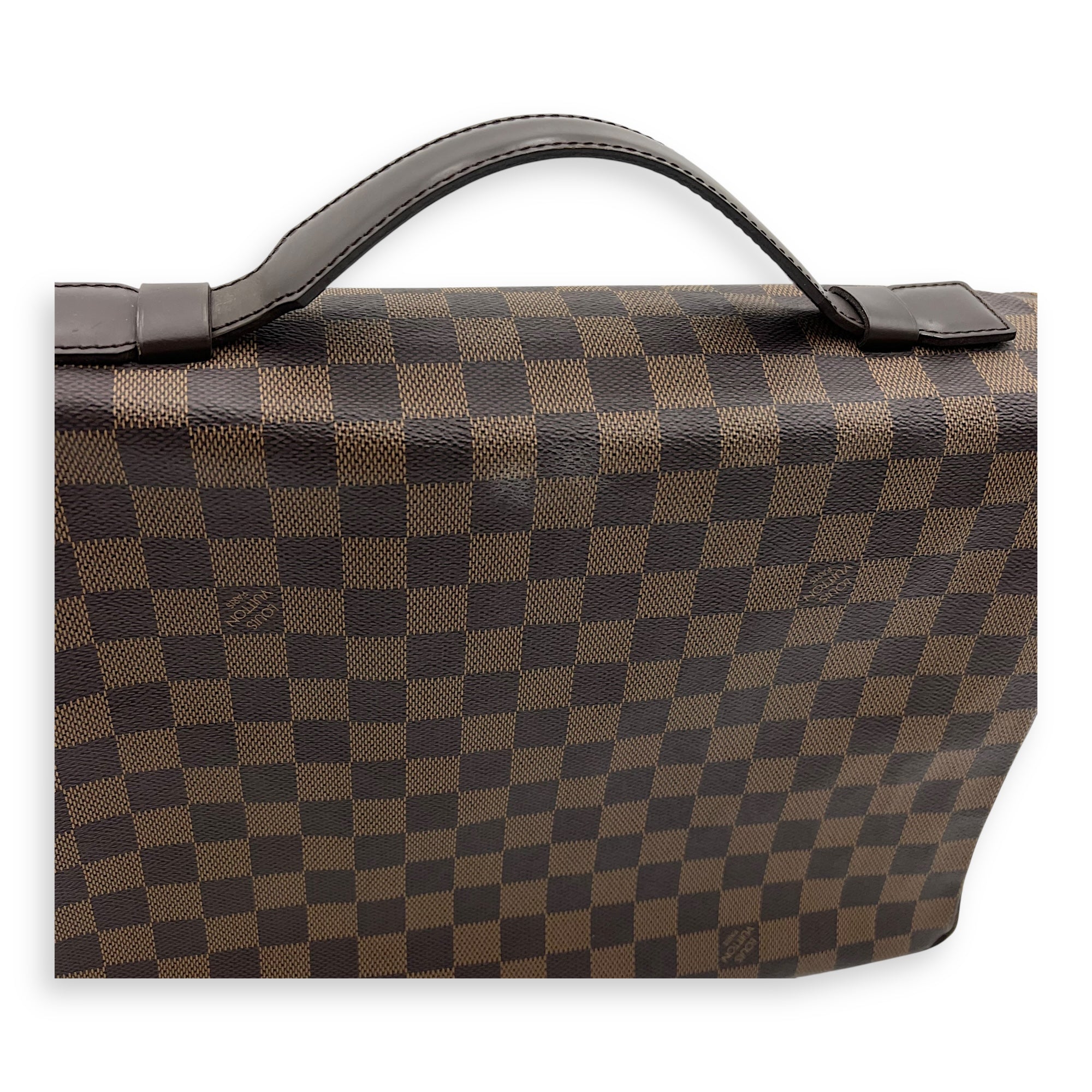 Louis Vuitton broadway Messenger Brown in Coated Canvas, Silver hardware_8