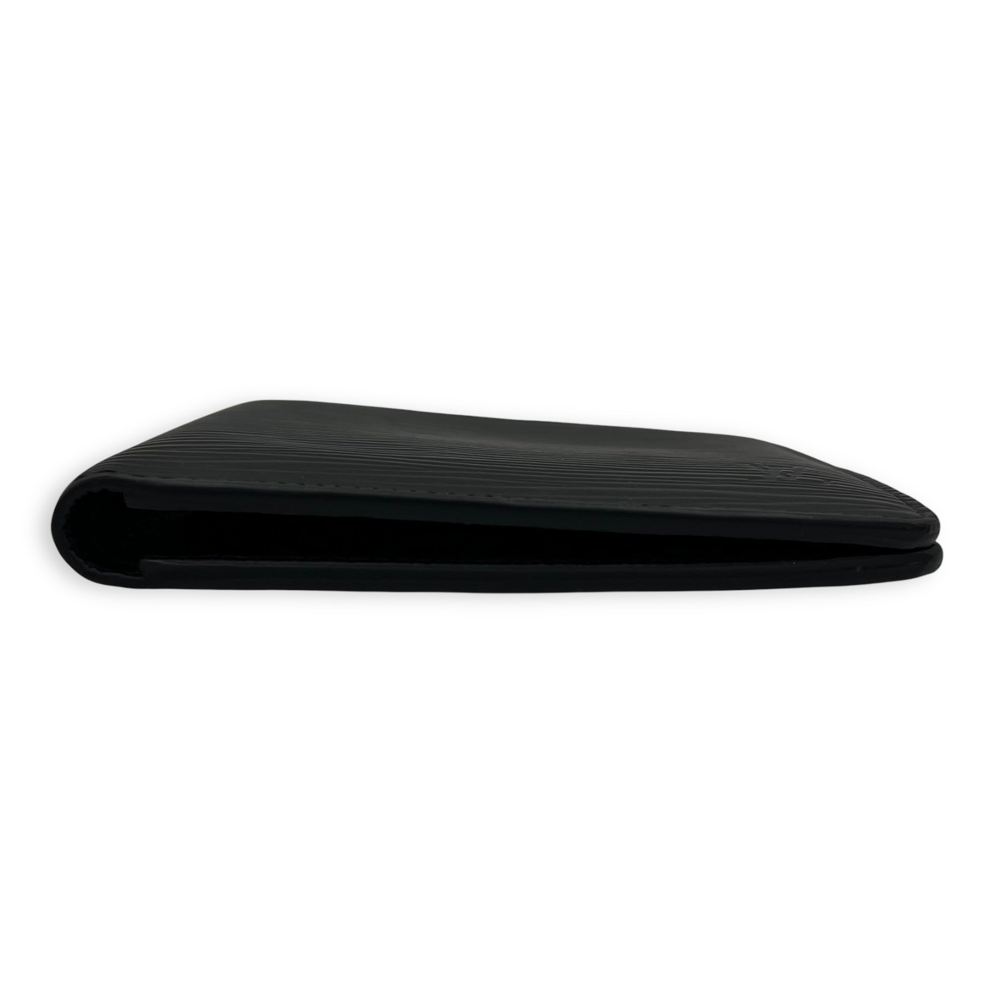 Louis Vuitton Slender Wallet Black in Epi Leather_5