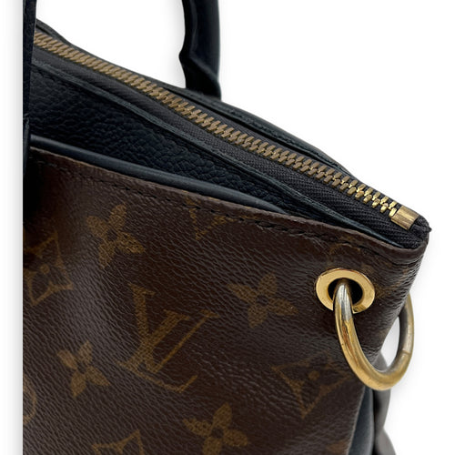 Pallas Top Handle Bag Brown in Monogram Coated Canvas, Gold hardware