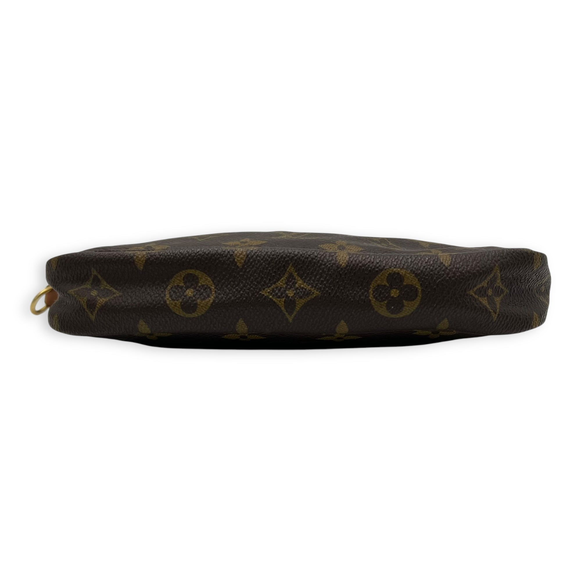 Louis Vuitton Pochette Accessoires Shoulder Bag Brown in Monogram Coated Canvas, Gold hardware_5