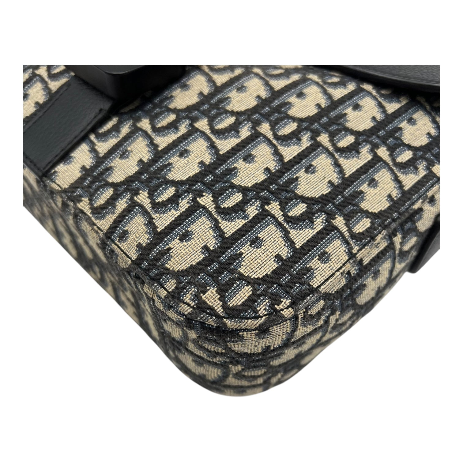 Christian Dior Saddle Brown Messenger in Jacquard, Silver hardware_9