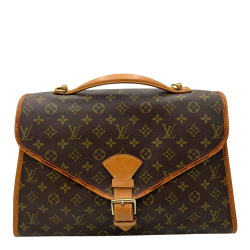 Louis Vuitton Beverly Top Handle Bag Brown in Monogram Coated Canvas, Gold hardware_1