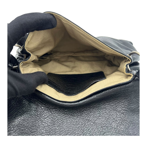 Chloé Lily Shoulder Bag Black in Calfskin, Gold hardware_6