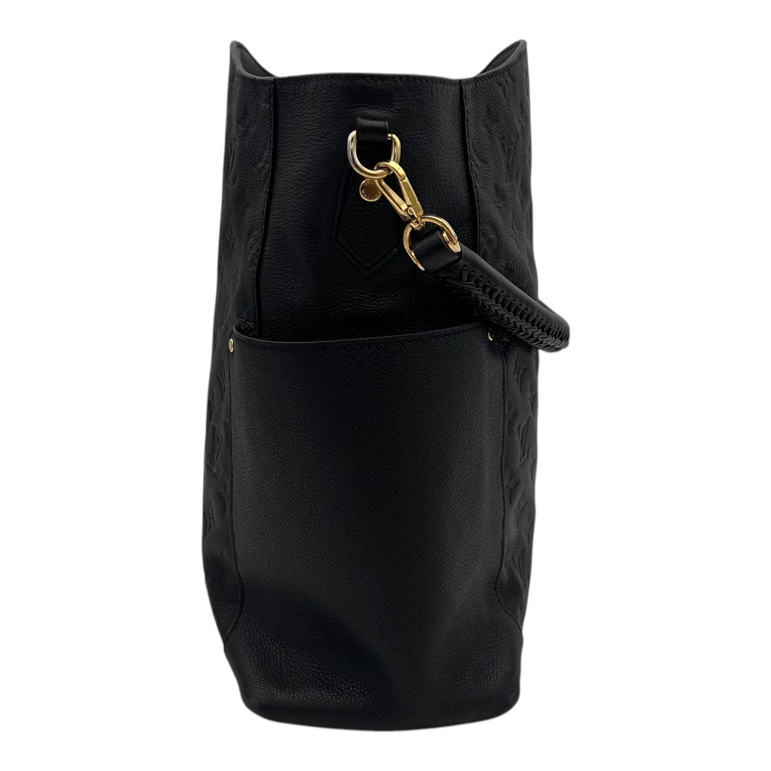 Louis Vuitton Bagatelle Shoulder Bag Black in Empreinte Leather, Gold hardware_3