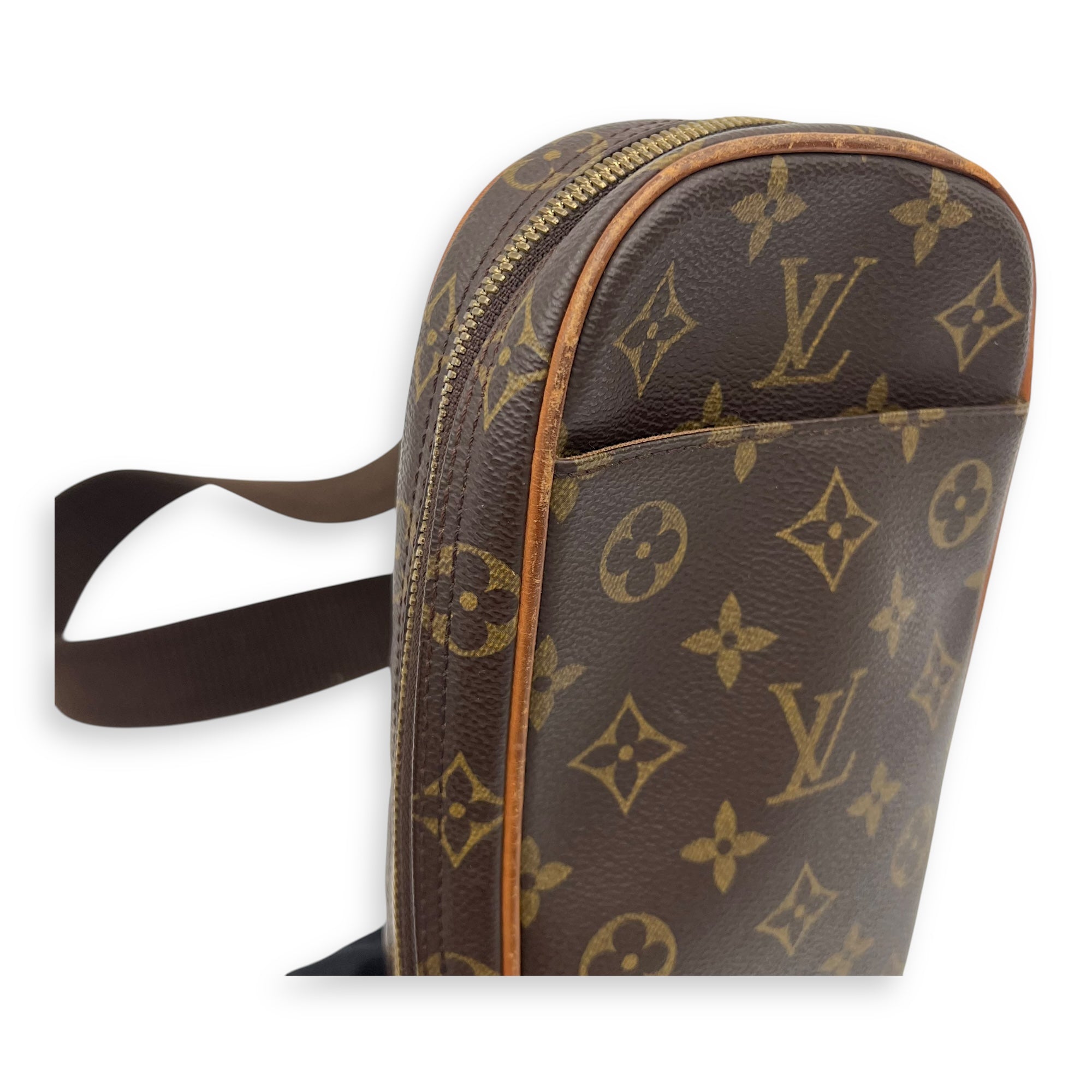 Louis Vuitton Others Shoulder Bag Brown in Monogram Coated Canvas, Gold hardware_9