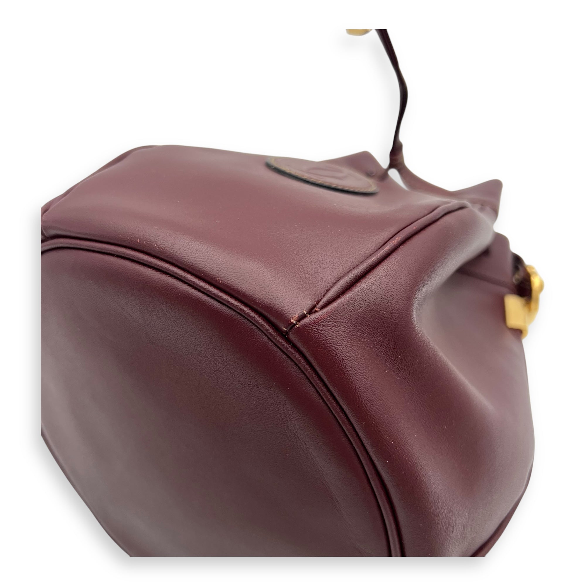 Cartier buck Bucket Bag Red in Calfskin, Gold hardware_7