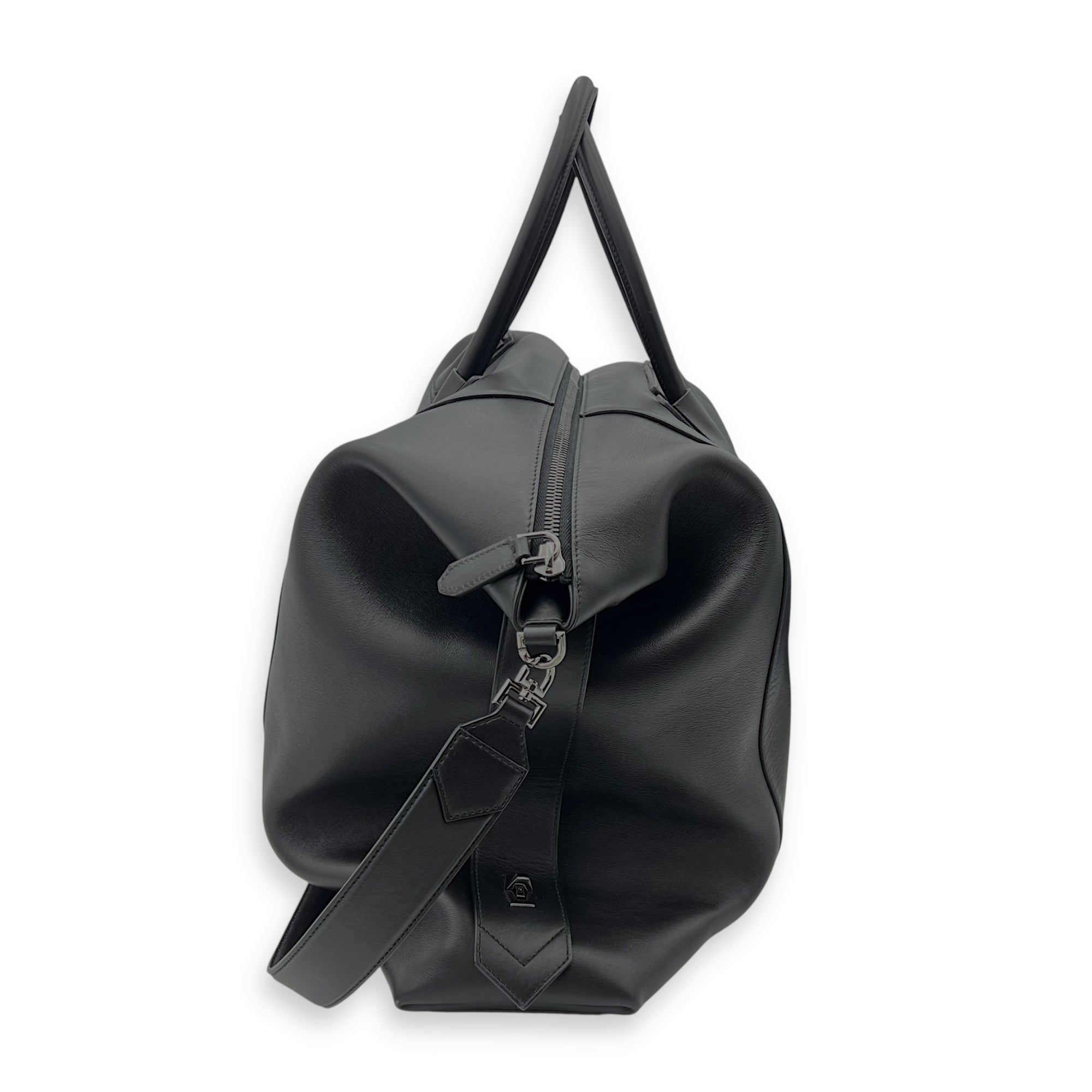 Givenchy Antigona Maxi Black Duffle Bag in Calfskin, Silver hardware_3