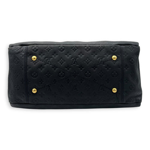 Louis Vuitton Artsy Top Handle Bag Blue in Monogram Empreinte Leather, Gold hardware_5