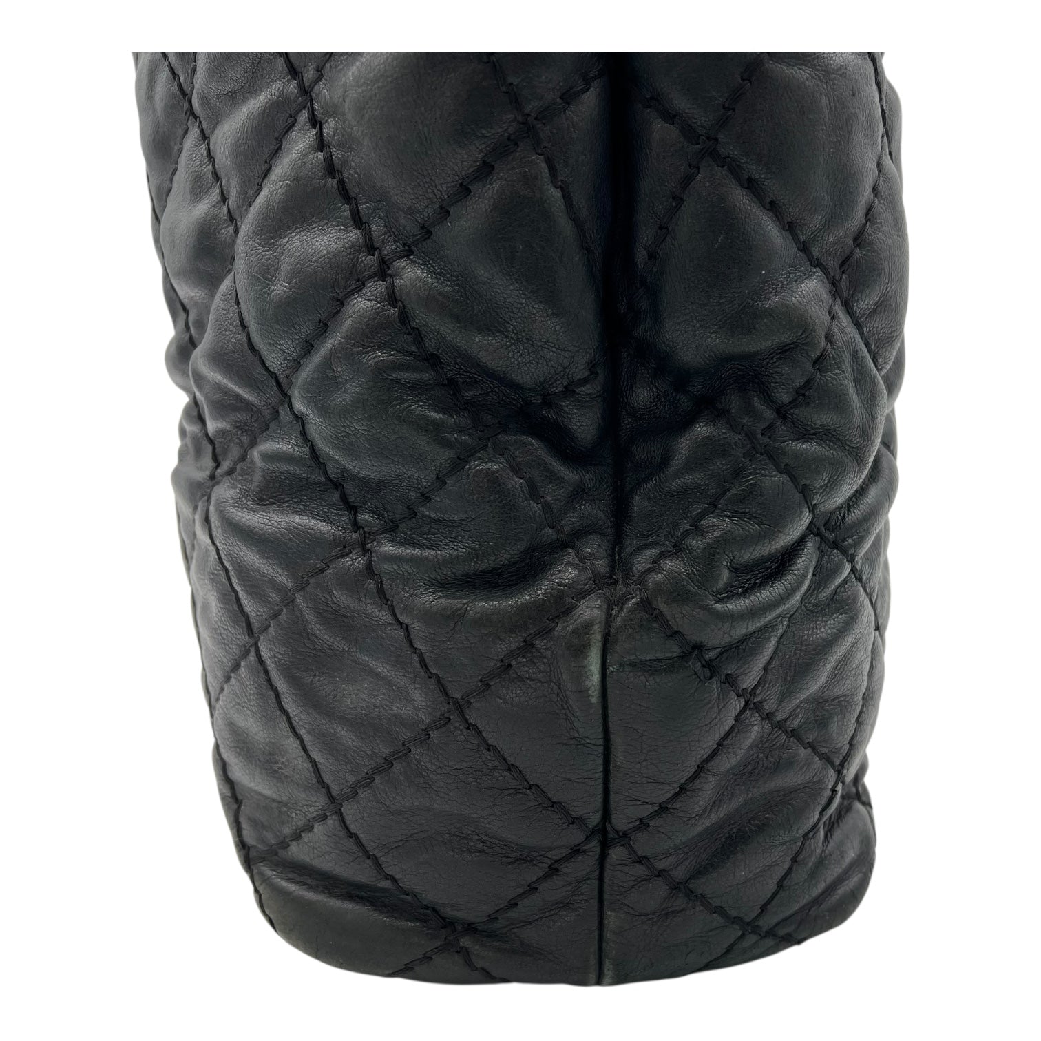 Chanel Wild stitch  Tote Bag Blue in Linen, Silver hardware_7