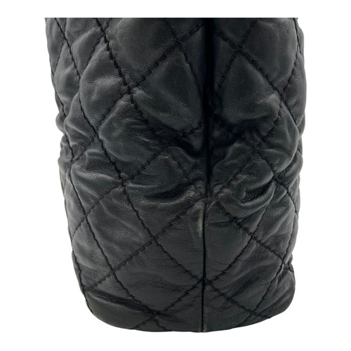Chanel Wild stitch  Tote Bag Blue in Linen, Silver hardware_7